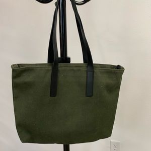 Everlane green canvas purse